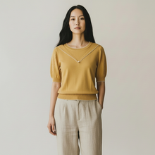 Load image into Gallery viewer, Lightweight Short Sleeve Knit Top