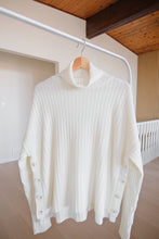 Load image into Gallery viewer, Ribbed Wool Oversized Turtleneck Sweater