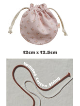 Load image into Gallery viewer, Round drawsting pouch