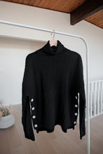 Load image into Gallery viewer, Ribbed Wool Oversized Turtleneck Sweater