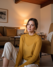 Load image into Gallery viewer, Sheer Mohair-Blend Knit Sweater