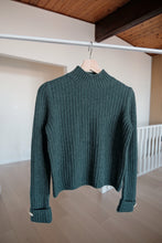 Load image into Gallery viewer, Ribbed Wool Mock Neck Sweater