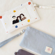 Load image into Gallery viewer, Wristlet zipper pouch