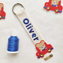 Load image into Gallery viewer, Personalized Name Tag | key chain - BEAR CAR