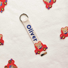 Load image into Gallery viewer, Personalized Name Tag | key chain - BEAR CAR