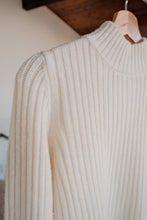 Load image into Gallery viewer, Ribbed Wool Mock Neck Sweater
