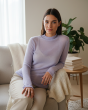 Load image into Gallery viewer, Sheer Mohair-Blend Knit Sweater
