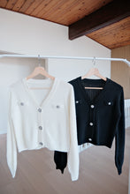 Load image into Gallery viewer, Ribbed Wool Short Cardigan
