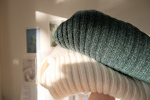 Load image into Gallery viewer, Ribbed Wool Mock Neck Sweater
