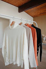 Load image into Gallery viewer, Ribbed Wool Oversized Turtleneck Sweater
