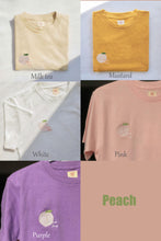 Load image into Gallery viewer, XIU SHIRT | EMBROIDERY RAINBOW |  AVOCADO | CATS | PEACH

