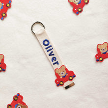 Load image into Gallery viewer, Personalized Name Tag | key chain - BEAR CAR
